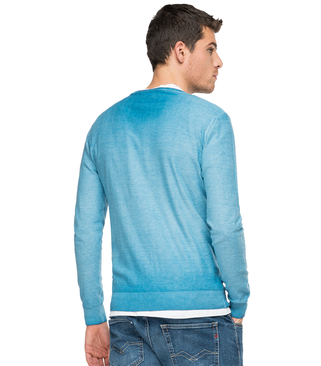 フェードカラーコットンプルオーバー 詳細画像 コバルトブルー 2